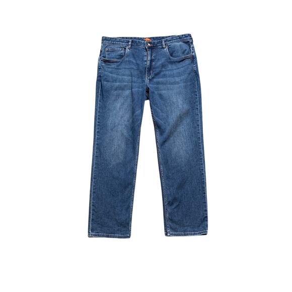 Tommy Bahama Jeans Mens 38 Blue Boracay Straight Cotton Lyocell Blend Stretch - Picture 1 of 11